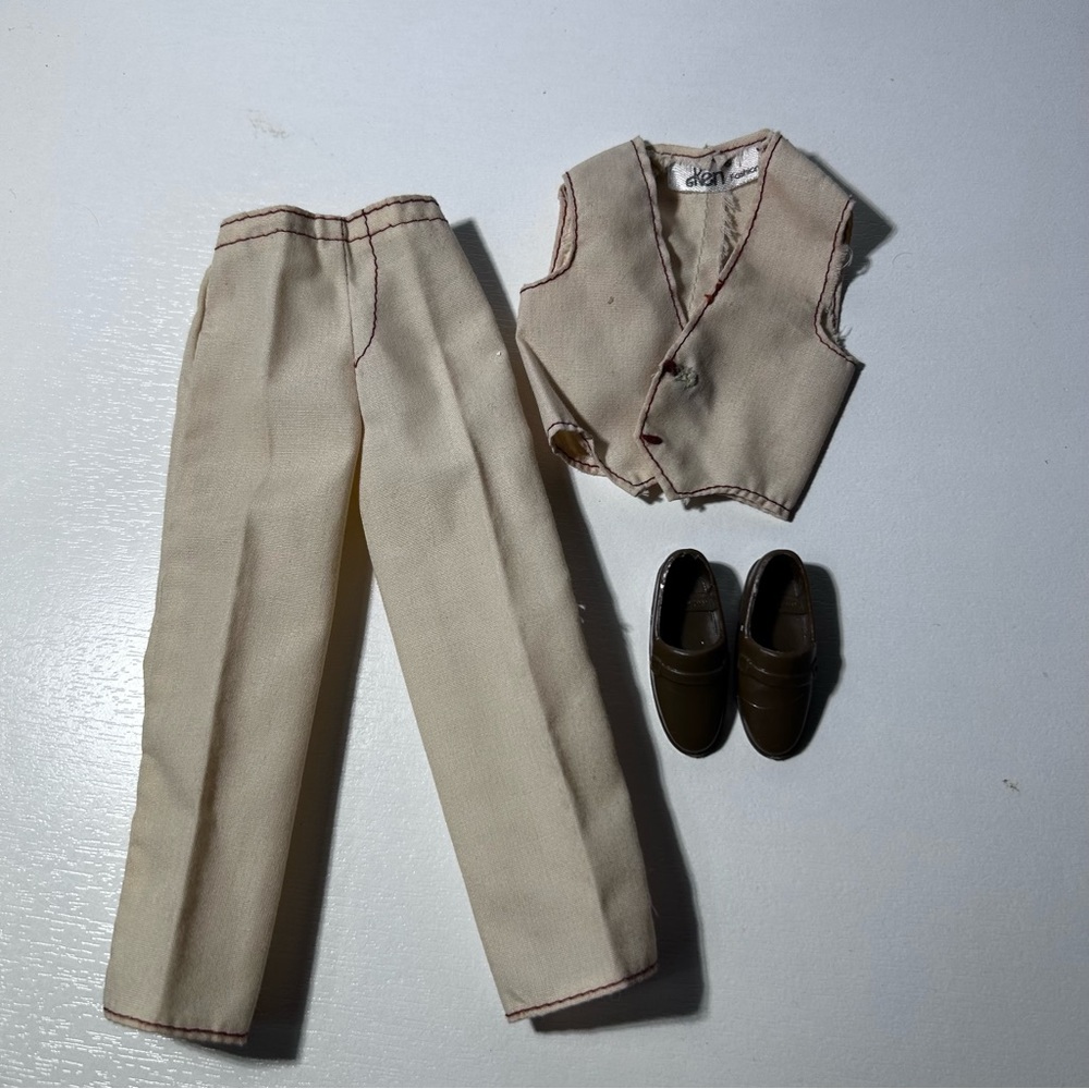 Vintage 1978 Ken Fashion Favorites No. 2799 Vest Dressed Vest And Pants